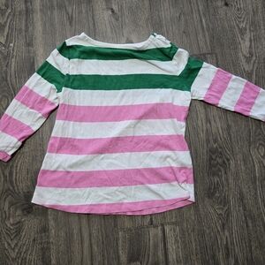Charter Club Multicolor Striped Long Sleeve Top